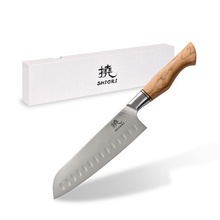 Shiori 撓 Orību Santoku - uniwersalny, wielozadaniowy nóż szefa kuchni