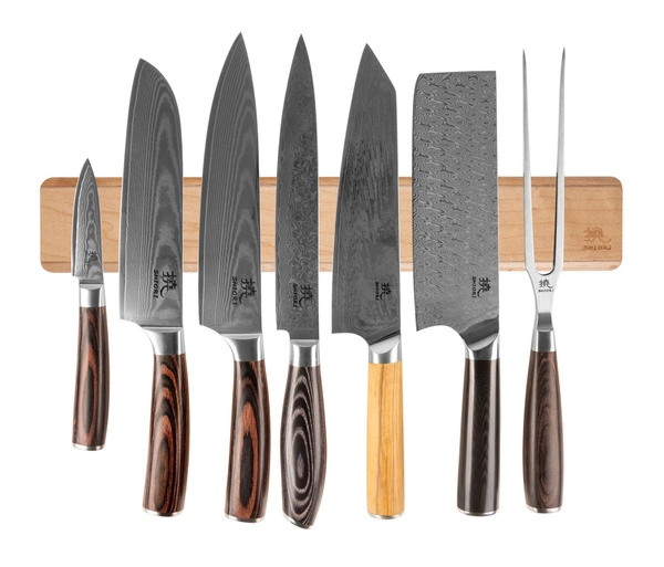 Shiori 撓 Hangu suru magnetische Messerschiene in Walnuss