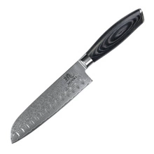 Shiori 3-Set 撓 Kuro Murō + Santoku + Sifu - zestaw trzech noży ze stali damasceńskiej