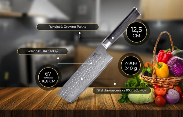 Shiori 撓 Chairo Nakiri - tasak do precyzyjnego krojenia warzyw