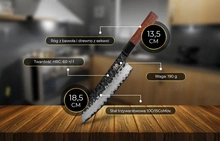 Shiori 撓 Chairo Santoku - uniwersalny, wielozadaniowy nóż szefa kuchni