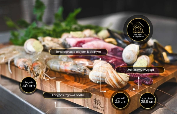 Shiori 撓 Akashia Chesū-ban deska do krojenia