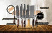 Shiori 撓 Hangu suru magnetische Messerschiene in Walnuss