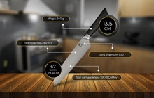 Shiori 撓 Chairo Santoku - uniwersalny, wielozadaniowy nóż szefa kuchni