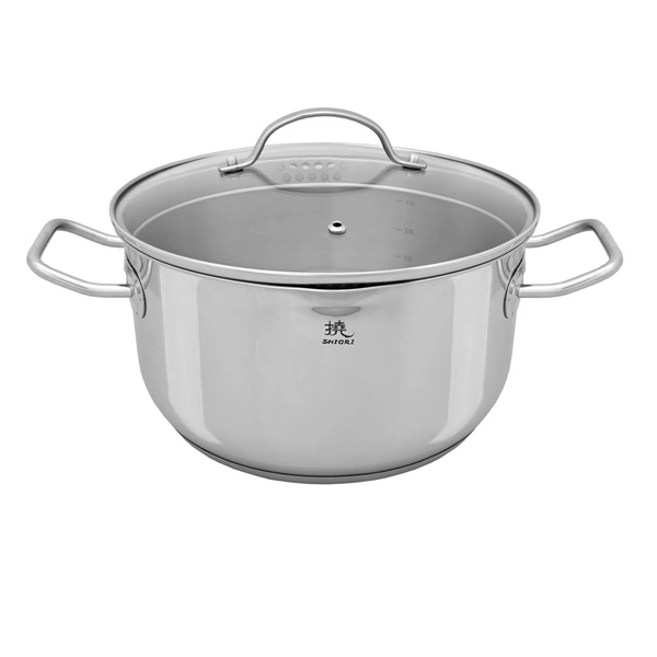 Shiori 撓 Steel Series Pro 316 zestaw garnków indukcja 7 elementów