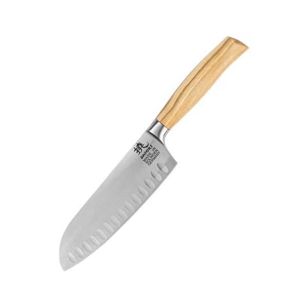 Shiori 撓 Orību Santoku - uniwersalny, wielozadaniowy nóż szefa kuchni