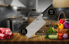 Shiori 撓 Chairo Haku - tasak do mięsa i warzyw