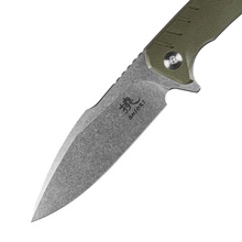 Shiori 撓 Midori No-Shi - nóż mysliwski/taktyczny full-tang ze stali 10Cr15CoMov, Stone Washed