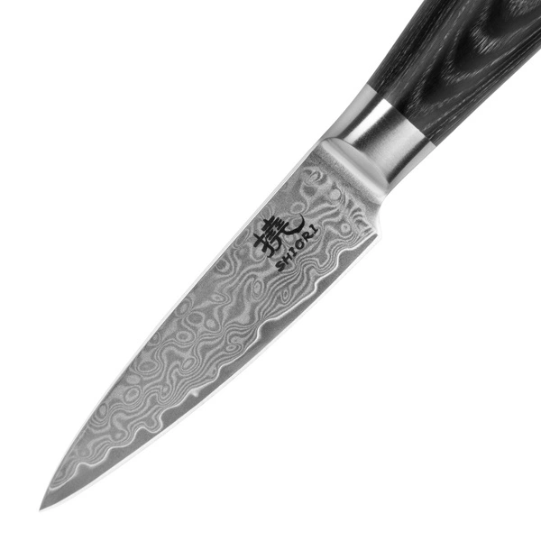 Shiori 3-Set 撓 Kuro Murō + Santoku + Sifu - zestaw trzech noży ze stali damasceńskiej