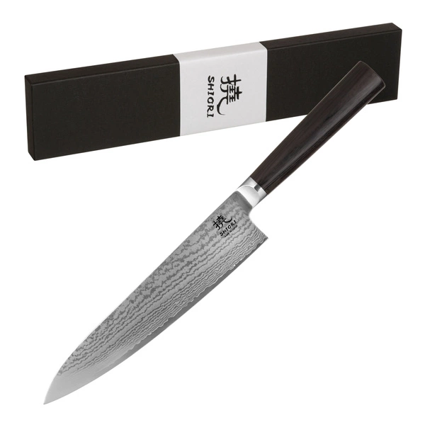 Shiori 撓 Kyoto Sifu - japoński nóż szefa kuchni Seki/Japonia ze stali damasceńskiej VG10