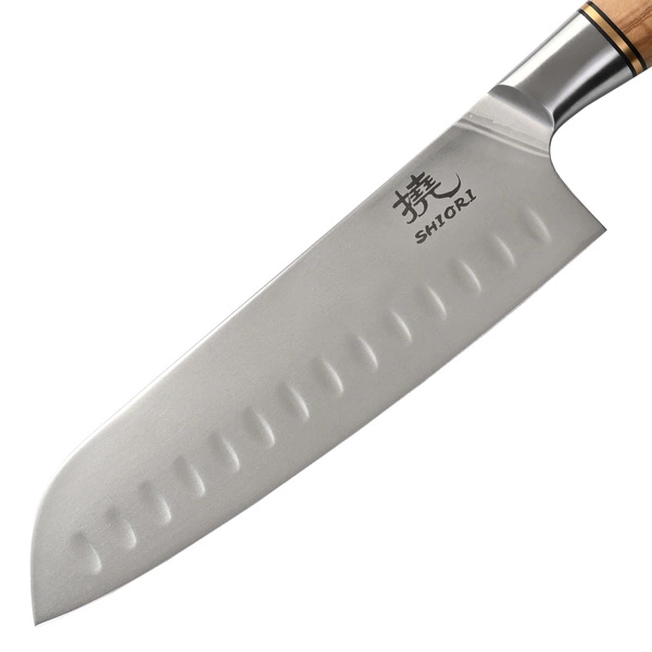 Shiori 撓 Orību Santoku - uniwersalny, wielozadaniowy nóż szefa kuchni