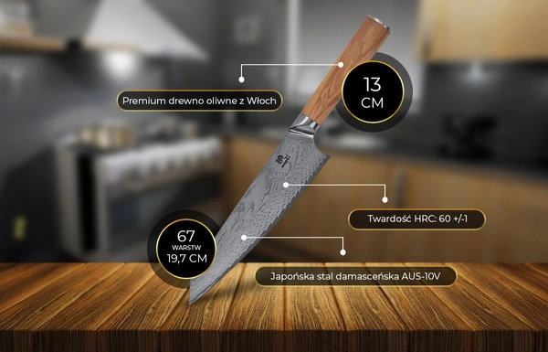 Shiori 撓 Orību Sifu profesjonalny nóż szefa kuchni