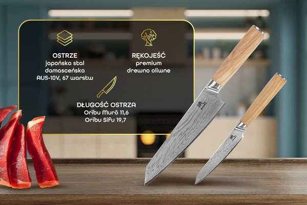 Shiori 撓 Orību Sifu profesjonalny nóż szefa kuchni