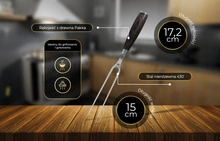 Shiori 撓 Fleischgabel aus Edelstahl 430