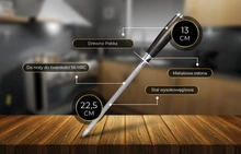 Shiori 撓 Tsugi musak/stalka ze stali wysokowęglowej do podostrzenia noży 