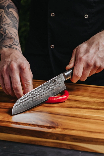 Shiori 撓 Chairo Santoku - uniwersalny, wielozadaniowy nóż szefa kuchni