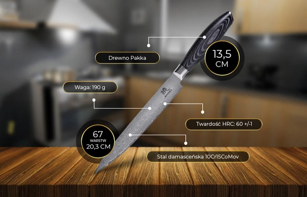 Shiori 撓 Kuro Niku - Profesjonalny nóż do filetowania