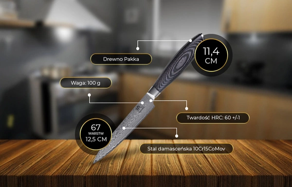 Shiori 撓 Kuro Murō - nóż uniwersalny