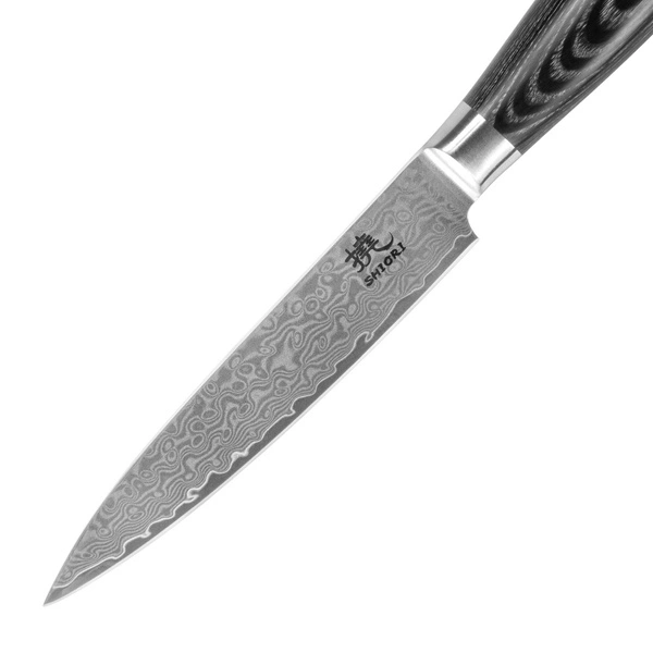 Shiori 3-Set 撓 Kuro Murō + Santoku + Sifu - zestaw trzech noży ze stali damasceńskiej