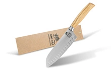 Shiori 撓 Orību Santoku - uniwersalny, wielozadaniowy nóż szefa kuchni